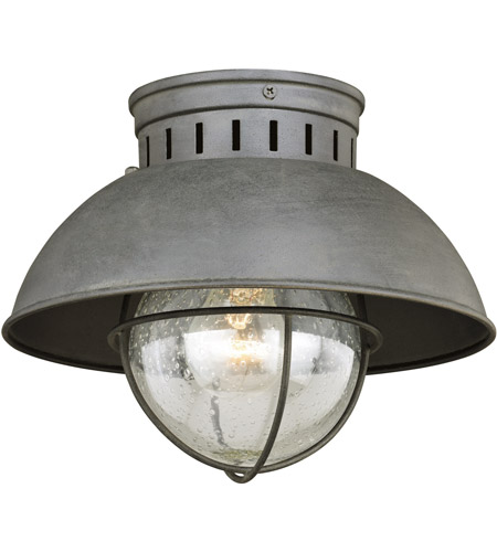 Vaxcel T0264 Harwich 1 Light 10 inch Textured Gray Outdoor Ceiling