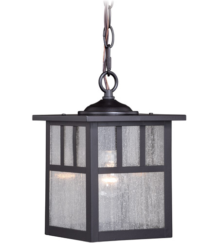 Vaxcel T0439 Mission 1 Light 7 inch Oil Burnished Bronze Outdoor Pendant
