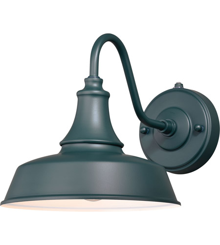 Vaxcel T0482 Dorado 1 Light 9 inch Hunter Green and White Outdoor Wall