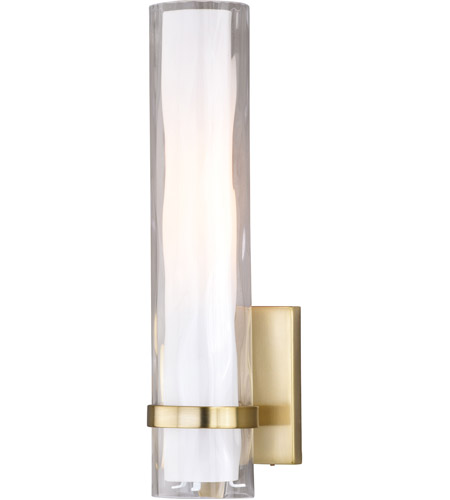 Vaxcel W0309 Vilo 1 Light 5 inch Golden Brass Bathroom Light Wall Light