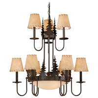 Vaxcel CH55409BBZ Bryce 12 Light 31 inch Burnished Bronze Chandelier Ceiling Light thumb