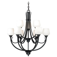 Vaxcel H0128 Grafton 9 Light 29 inch Oil Rubbed Bronze Chandelier Ceiling Light photo thumbnail
