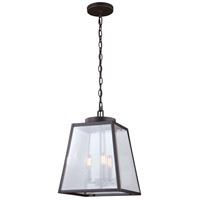 Vaxcel P0289 Grant 3 Light 12 inch Burnished Bronze Pendant Ceiling Light thumb