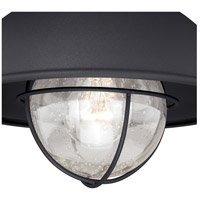 Vaxcel T0142 Harwich 1 Light 10 inch Textured Black Outdoor Ceiling T0142-1.jpg thumb