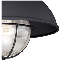 Vaxcel T0142 Harwich 1 Light 10 inch Textured Black Outdoor Ceiling T0142-3.jpg thumb