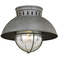 Vaxcel T0264 Harwich 1 Light 10 inch Textured Gray Outdoor Ceiling thumb