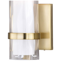 Vaxcel W0309 Vilo 1 Light 5 inch Golden Brass Bathroom Light Wall Light W0309-2.jpg thumb