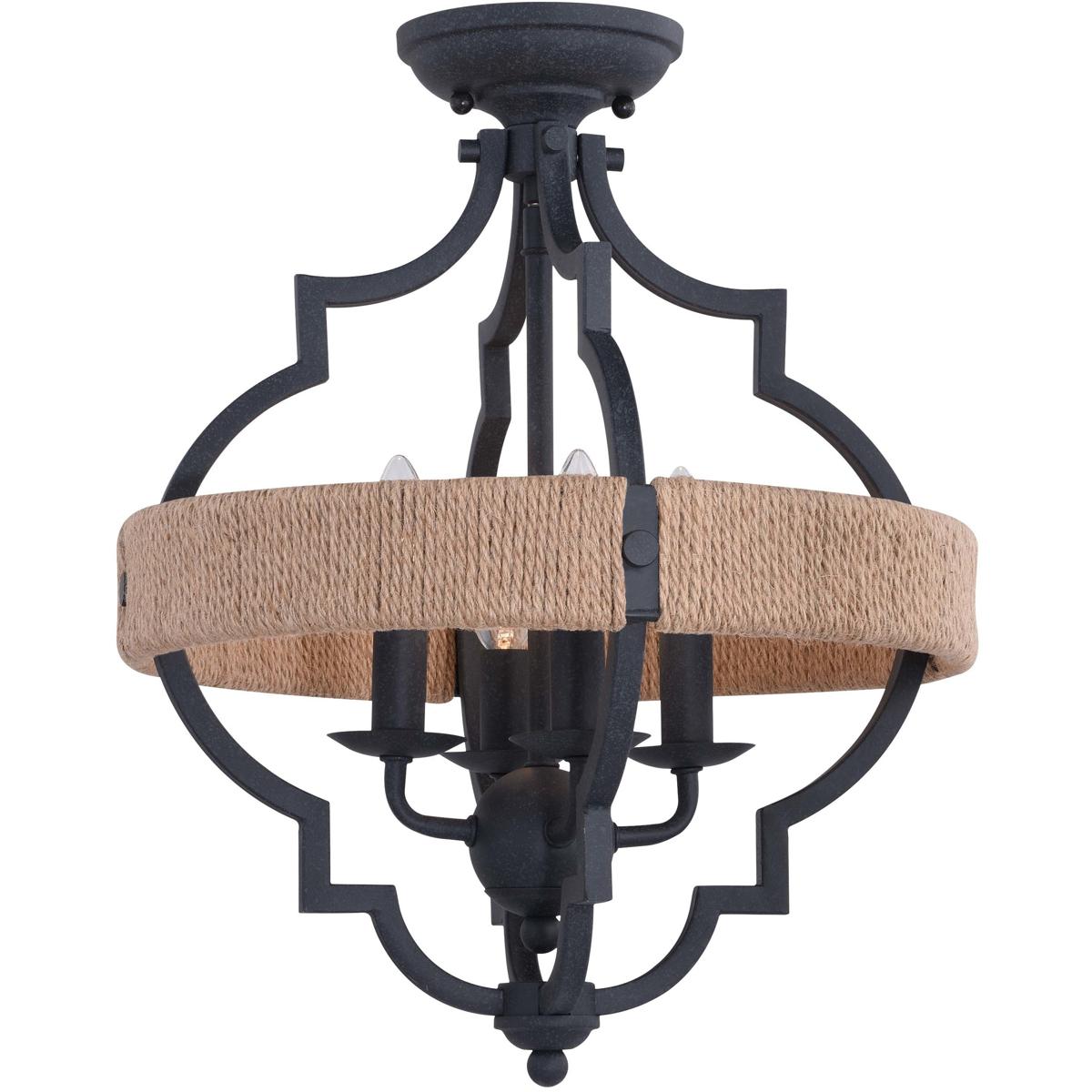 Vaxcel C0233 Beaumont LED 14 inch Textured Gray Semi-Flush Mount Ceiling Light