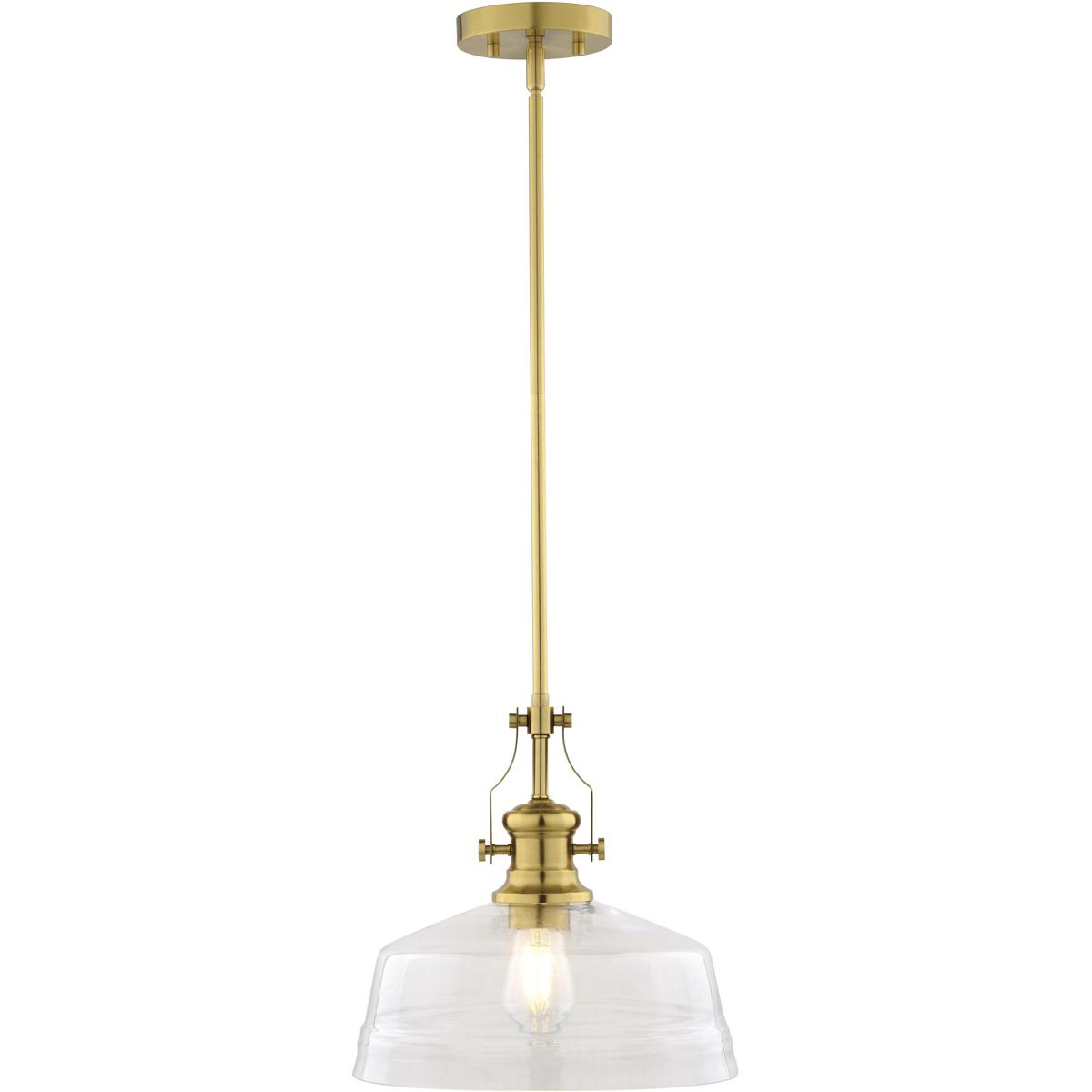 Vaxcel P0430 Beloit 1 Light 12 inch Brushed Gold Pendant Light Ceiling Light