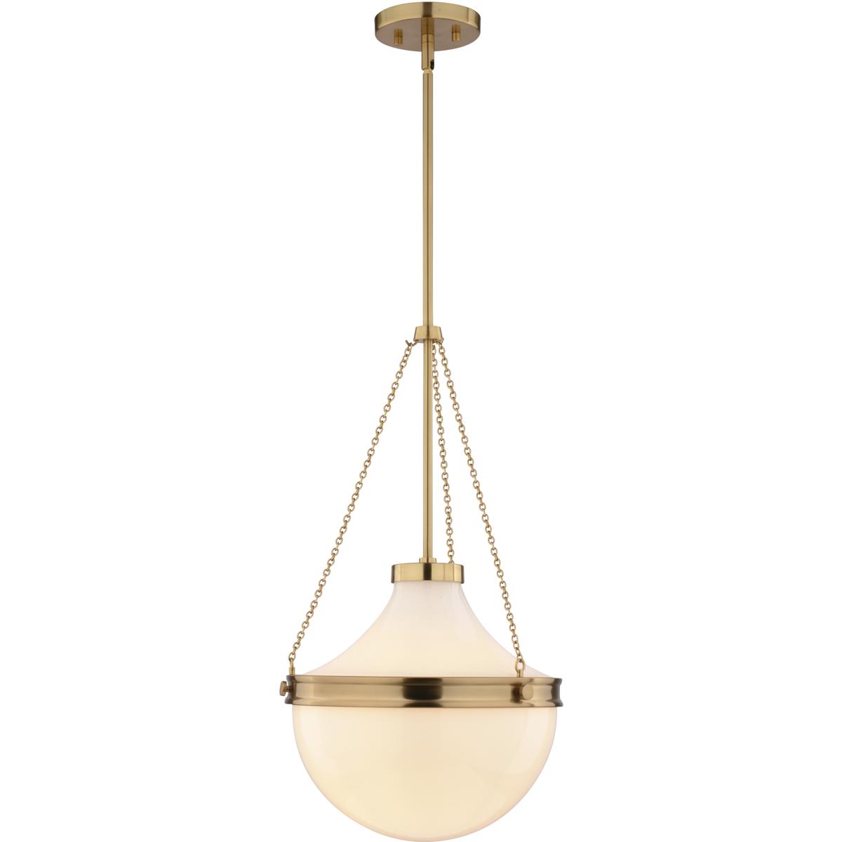 Vaxcel P0448 Lincoln 1 Light 12.75 inch Muted Brass Pendant Ceiling Light