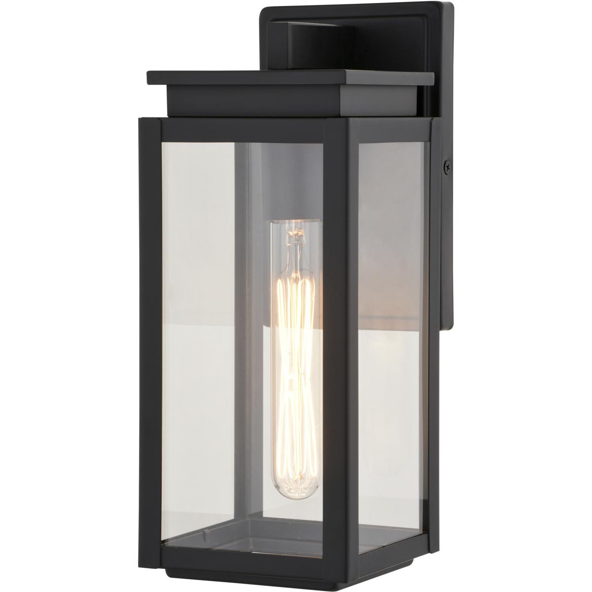 Vaxcel T0776 Uptown 1 Light 12.5 inch Matte Black Outdoor Wall Lantern