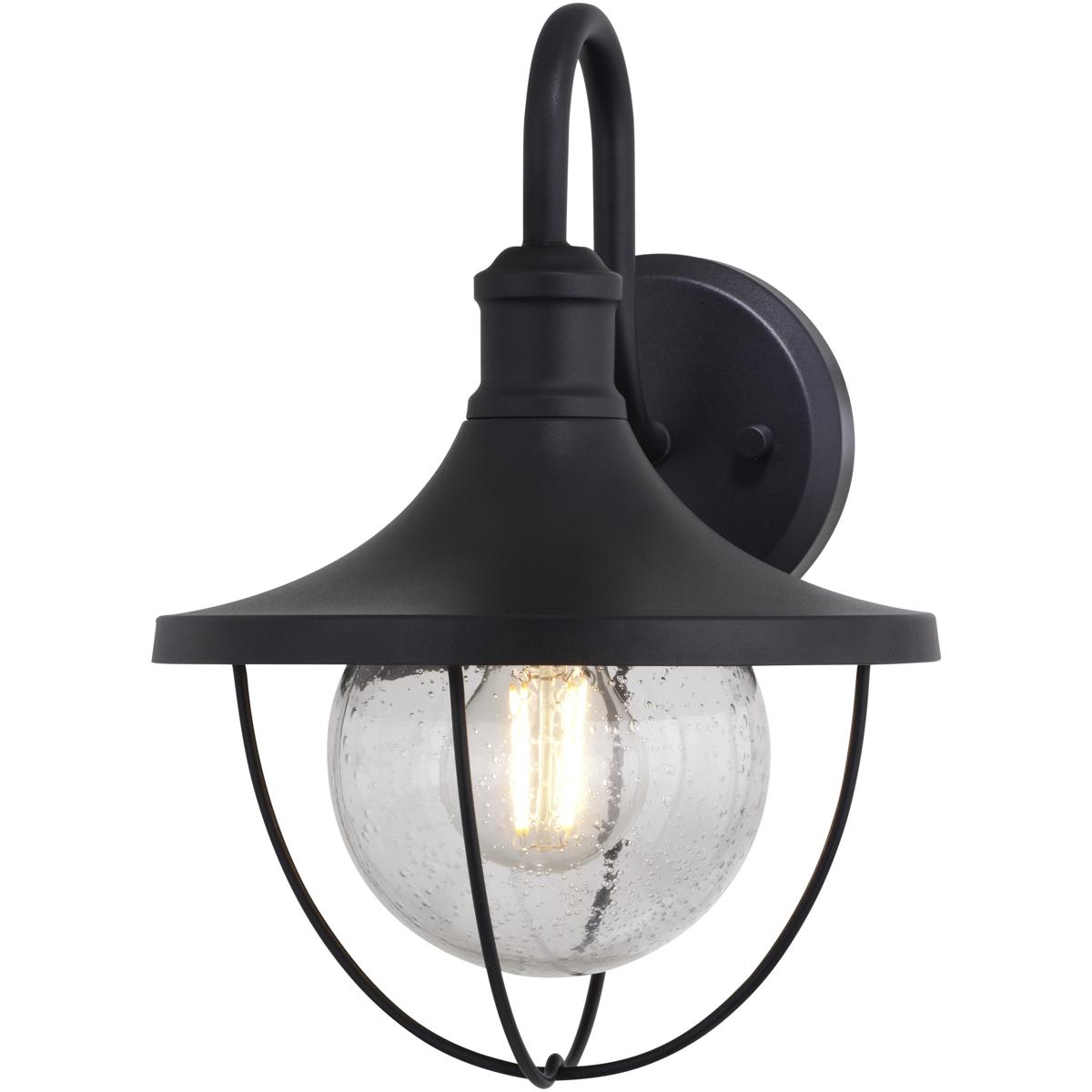 Vaxcel T0779 Dunlap 1 Light 12.5 inch Textured Black Outdoor Wall Lantern