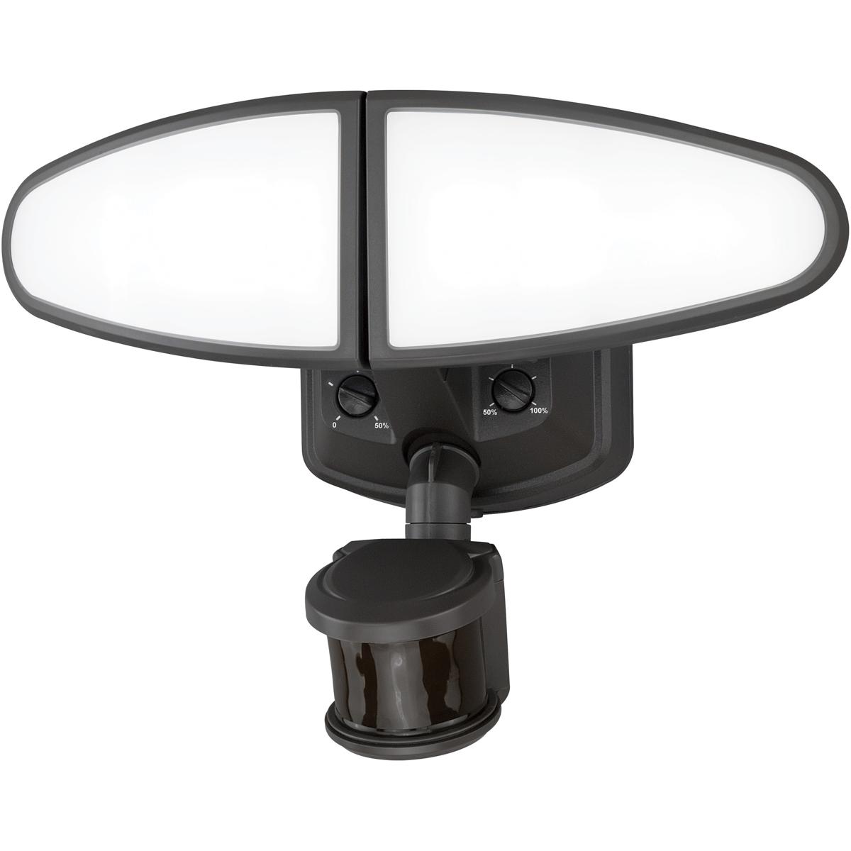 Palatine Integrated LED Bronze Motion Sensor Dusk to Dawn Outdoor Security Flood Light