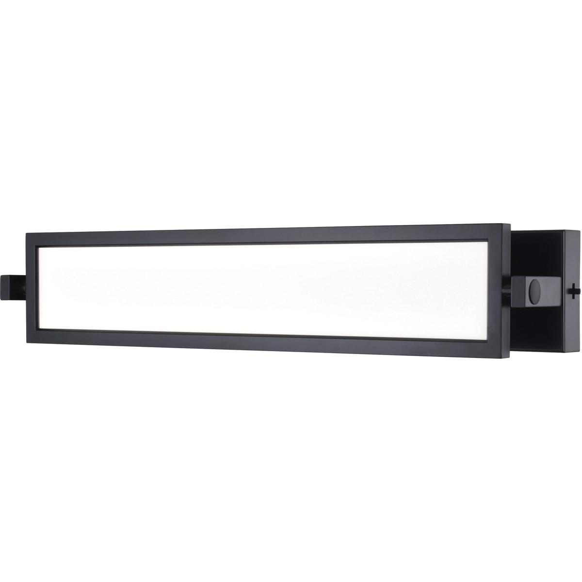Vaxcel W0497 Fremont LED 27 inch Matte Black Bathroom Vanity Wall Light, Rotating Light