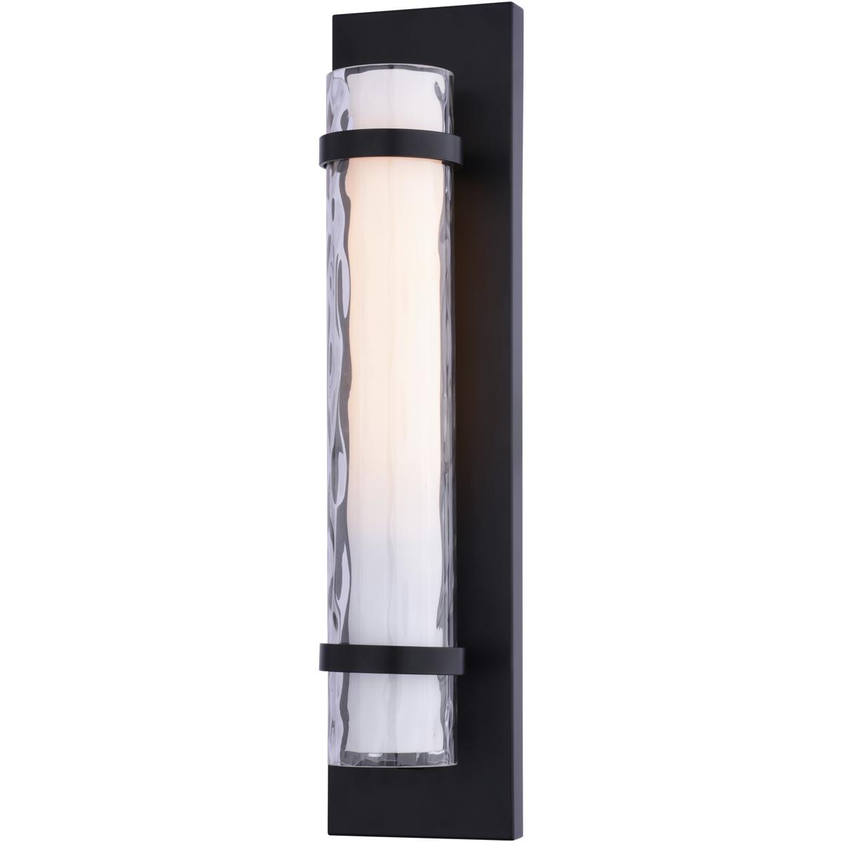 Vilo 4.5-in W 1 Light Matte Black Wall Sconce Light with Full Backplate