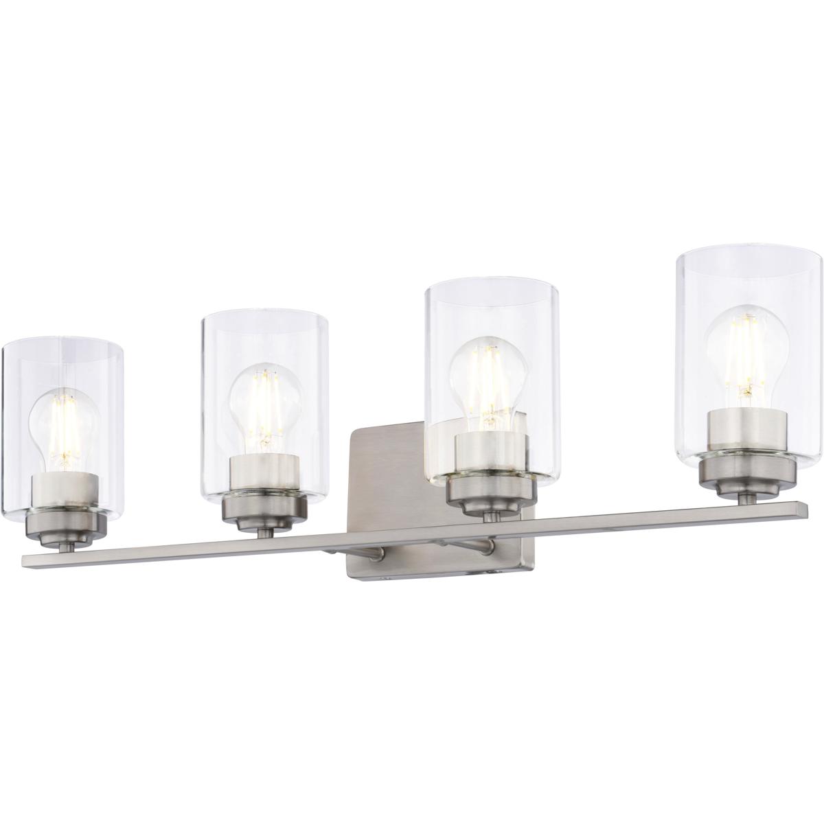Vaxcel W0530 Park Ridge 4 Light 27.5 inch Satin Nickel Bathroom Light Wall Light
