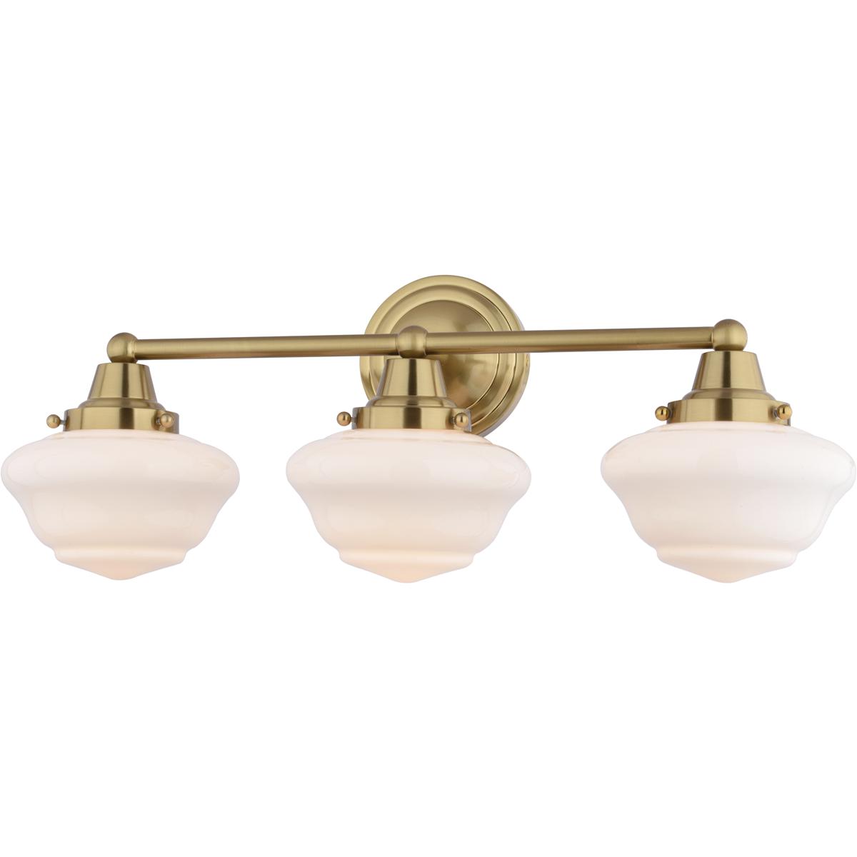 Vaxcel W0560 Eastgate 3 Light 23 inch Antique Gold Bathroom Light Wall Light