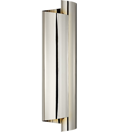 Visual Comfort ARN2066PN AERIN Iva 3 Light 6 inch Polished Nickel Wrapped Sconce Wall Light, Large