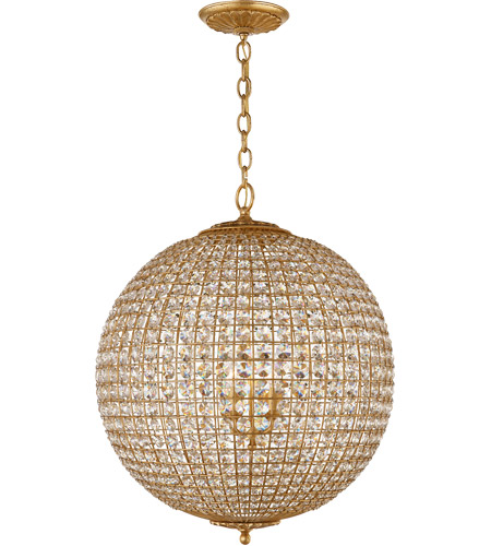 Visual Comfort Arn5101g Cg Aerin, Gold Globe Chandelier Ceiling Light