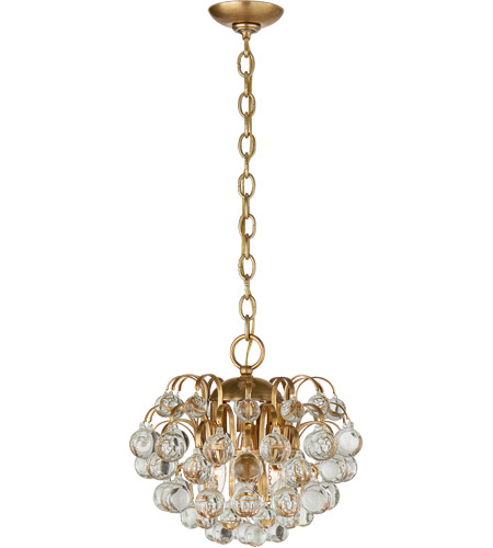Visual Comfort ARN5122HAB-CG AERIN Bellvale 6 Light 15 inch Hand-Rubbed Antique Brass Chandelier Ceiling Light, Small