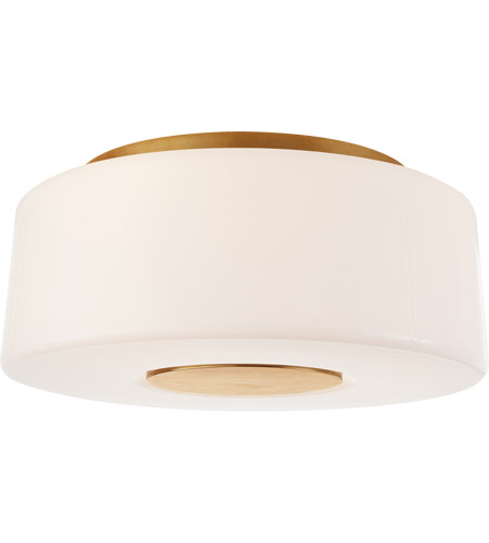 Barbara Barry Acme 3 Light 16 Inch Soft Brass Flush Mount Ceiling Light Large