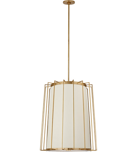 Barbara Barry Carousel 2 Light 24 Inch Soft Brass Lantern Pendant Ceiling Light Medium Tapered