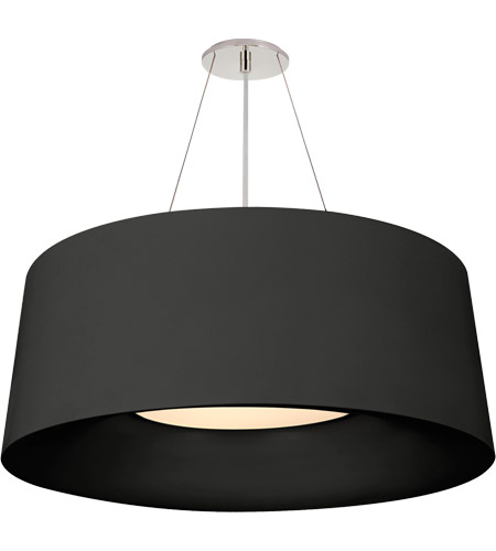 Visual Comfort Bbl5090blk Barbara Barry Halo 3 Light 28 Inch Matte Black Hanging Shade Ceiling Light Medium