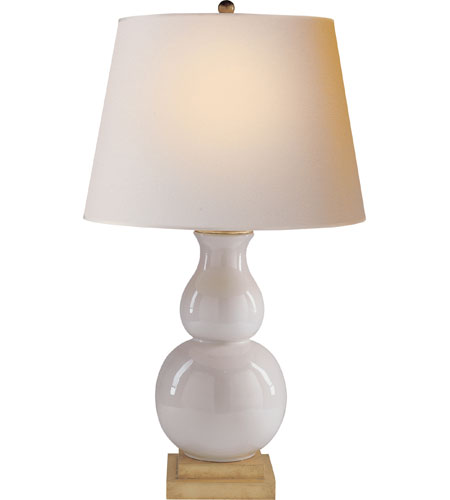 E.F. Chapman Gourd 1 Light Table Lamps in Ivory Ceramic CHA8615I NP