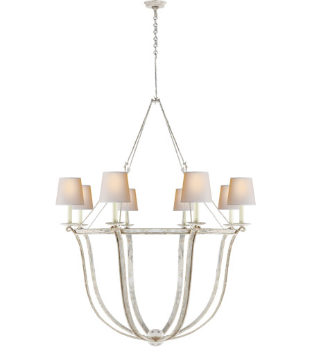 Visual Comfort CHC1577OW-NP E. F. Chapman Lancaster 8 Light 42 inch Old White Chandelier Ceiling Light