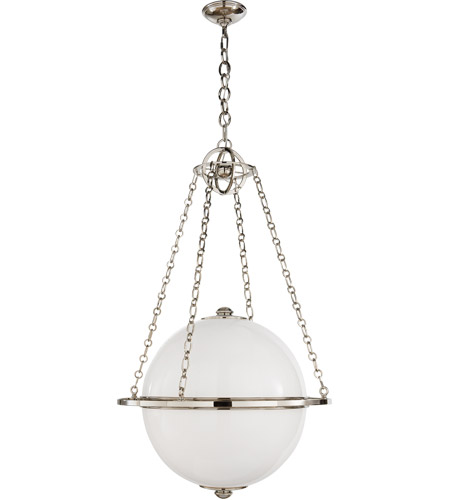 Polished Nickel Pendant Light Fixture 