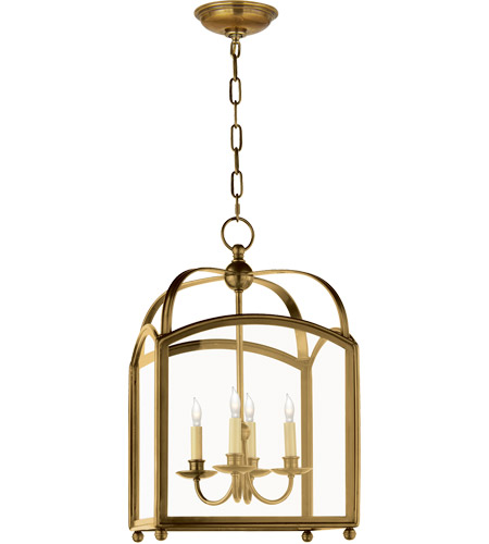 Visual Comfort CHC3421AB E. F. Chapman Arch Top 4 Light 15 inch Antique-Burnished Brass Foyer Pendant Ceiling Light