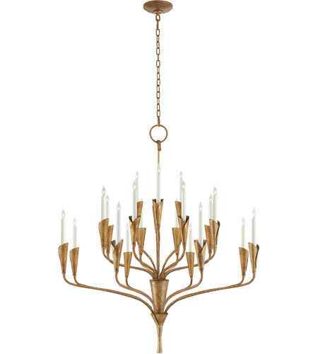Visual Comfort Chc5503gi Chapman Myers Aiden 20 Light 40 Inch Gilded Iron Chandelier Ceiling Large - Iron Chandelier Ceiling Light