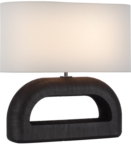 Visual Comfort KW3070AI-L Kelly Wearstler Utopia 20 inch 15.00 watt Aged Iron Combed Console Lamp Portable Light