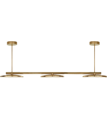 Brass Linear Pendant Light visual comfort pb5200nb peter bristol dot led 60 inch natural brass linear pendant ceiling light large triple