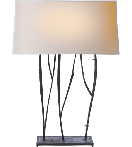 Studio Aspen 2 Light Table Lamps in Hand Painted Blackened Rust S3051BR NP