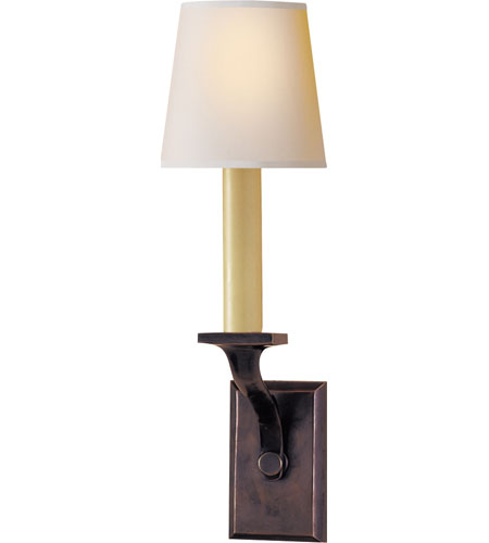E.F. Chapman Haberdashers 1 Light Wall Sconces in Bronze With Wax SL2711BZ