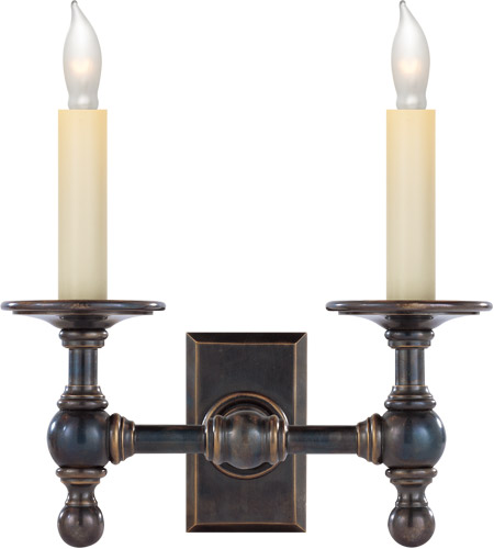 E.F. Chapman 2 Light Wall Sconces in Bronze With Wax SL2814BZ