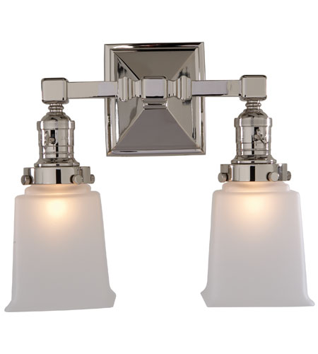 E.F. Chapman Boston 2 Light Bathroom Vanity Lights in Chrome SL2942CH FG