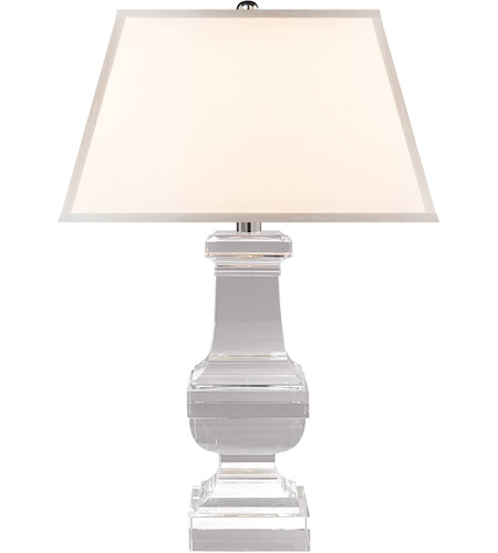 Visual Comfort SL3338CG-S E F Chapman Balustrade 28 inch 150 watt Crystal Decorative Table Lamp Portable Light in Silk photo