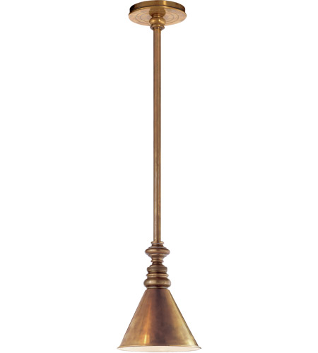 Visual Comfort SL5125HAB/SLD-HAB E. F. Chapman Boston 1 Light 7 inch Hand-Rubbed Antique Brass Pendant Ceiling Light