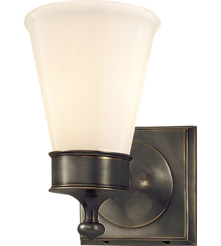 Studio Siena 1 Light Bathroom Vanity Lights in Bronze With Wax SS2001BZ WG