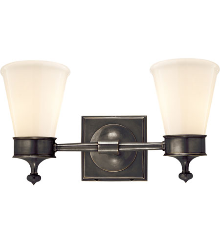 Studio Siena 2 Light Bathroom Vanity Lights in Bronze With Wax SS2002BZ WG