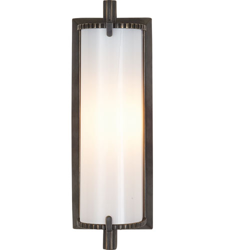 Thomas Obrien Calliope 1 Light Bathroom Vanity Lights in Bronze With Wax TOB2184BZ WG