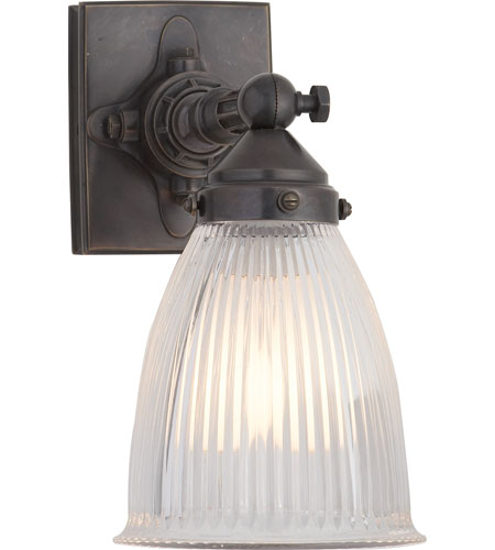 Thomas Obrien Garey 1 Light Bathroom Vanity Lights in Bronze With Wax TOB2406BZ CG