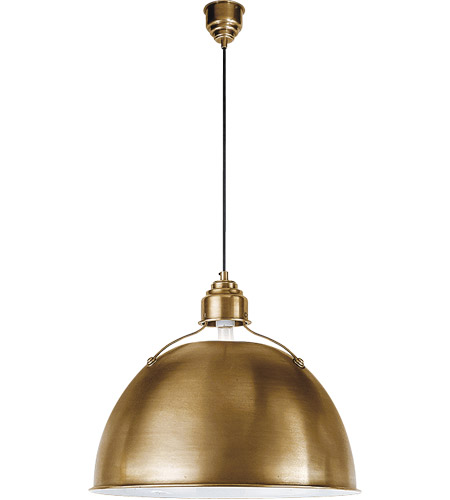 Visual Comfort TOB5000HAB Thomas O'Brien Eugene 1 Light 21 inch Hand-Rubbed Antique Brass Pendant Ceiling Light photo
