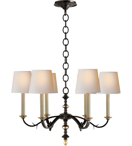 Antique Brass Chandelier Ceiling Light, Visual Comfort Chandelier Black