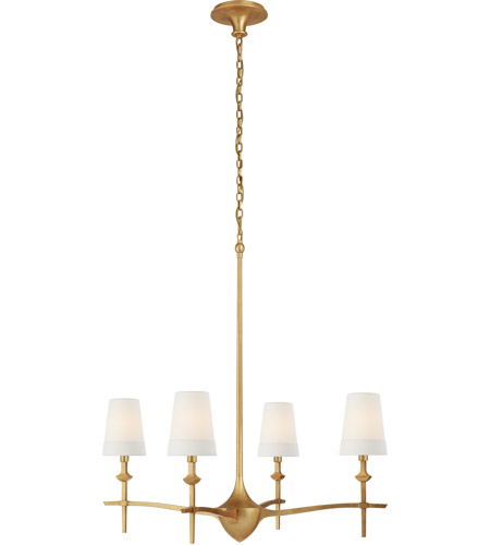 Gild Chandelier Ceiling Light, Visual Comfort Chandelier With Shades