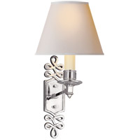 Visual Comfort Ah10pn Np Alexa Hampton Ginger 1 Light 8 Inch Polished Nickel Decorative Wall Light