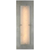 Visual Comfort ARN2923BSL/ALB AERIN Dominica LED 10 inch Burnished Silver Leaf and Alabaster Rectangle Sconce Wall Light, Large thumb