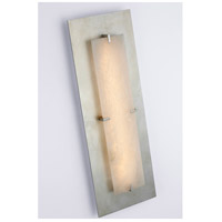 Visual Comfort ARN2923BSL/ALB AERIN Dominica LED 10 inch Burnished Silver Leaf and Alabaster Rectangle Sconce Wall Light, Large ARN2923BSLALB_Detail.jpg thumb